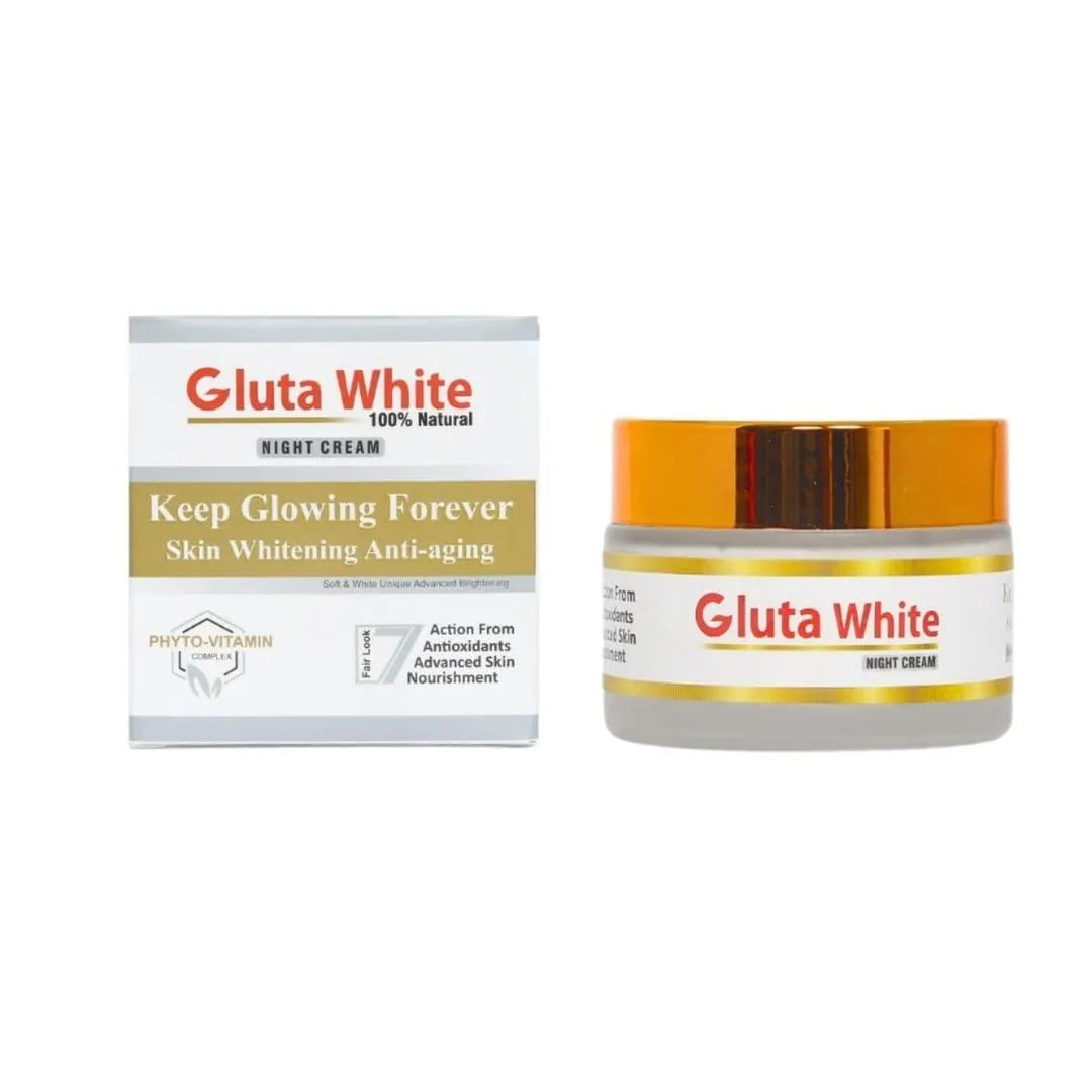 Gluta White Whitening & Brightening Cream Jar – Deep Moisturizing, Skin Softening & Nourishing Formula
