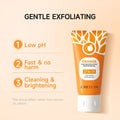 Orange Enzyme Exfoliating Gel, 2025 New Orange Flavored Exfoliating Scrub Gel, Deeply Cleanses and Moisturizes for Facial and Body Exfoliation