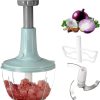 Manual Hand Push Chopper | Multi-functional Vegetable Meat Grinder, Grater, Chopper – 1.5 Liter (random Color)