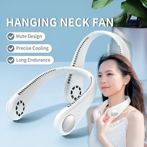 Mini Neck Portable No Bladeless Hanging Neck Rechargeable Air Cooler Mini Summer Sport Fan (random Colors)