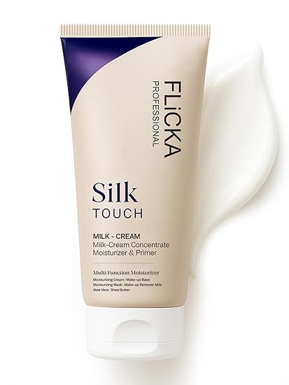 PREMIUM Silk Touch 3 in 1 Moisturizer and Primer for Face | Hydrating, Lightweight, Long-Lasting | Pore Minimizer | Dermatologically Tested | All Skin Types | Makeup Base | 60g