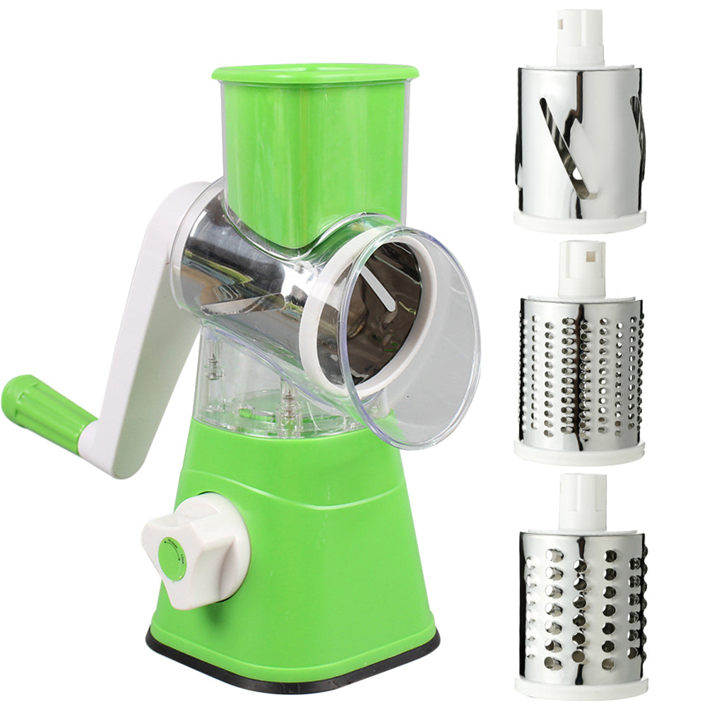 Manual Vegetable Cutter Slicer Multifunctional Round Slicer Gadget Multifunction Kitchen Gadget Food Processor Blender Cutter( Random Color )