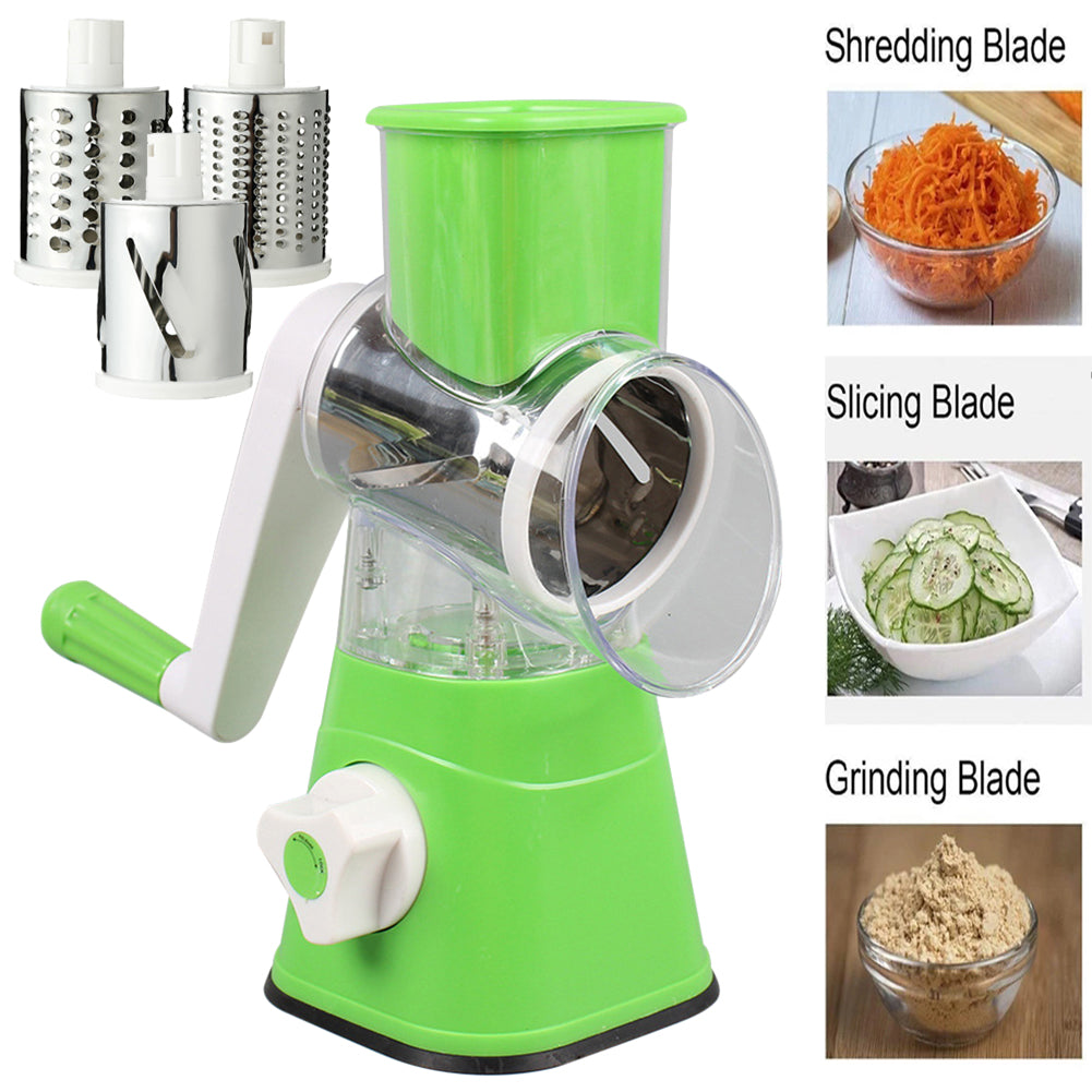 Manual Vegetable Cutter Slicer Multifunctional Round Slicer Gadget Multifunction Kitchen Gadget Food Processor Blender Cutter( Random Color )