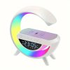 Multi-functional Led Clock Display Speaker G Lamp | Led Wireless Charging Speaker, G-shaped Speaker Light, Bluetooth Mp3 Player, Night Light And Alarm Clock, For Living Room