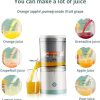 Portable Electric Citrus Juicer Hands-free Rechargeable Orange Lemon Grapefruit Juicer Easy To Clean Juicer Machine | Orange, Lemon Juicer And Squeezer | Juice Extractor | Juice Blender