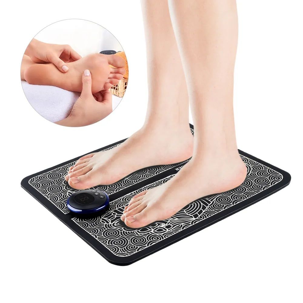 Ems Foot Massager - Electric Foot Massager Mat Fo - Muscle Stimulation Foot Massager Pad For All